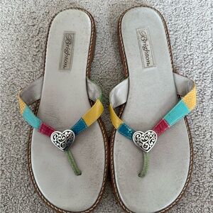 Brighton Orla Thong Colorful Heart Sandals